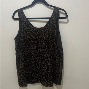 Denver Hayes Black and Brown Floral Camisole